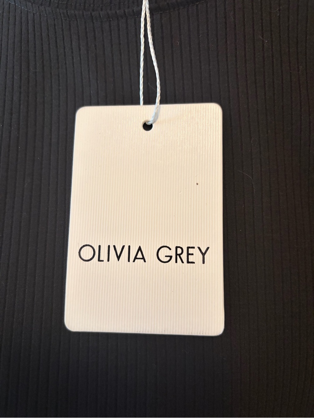 Olivia Grey Black Sleeveless Midi Dress - Picture 3 of 5